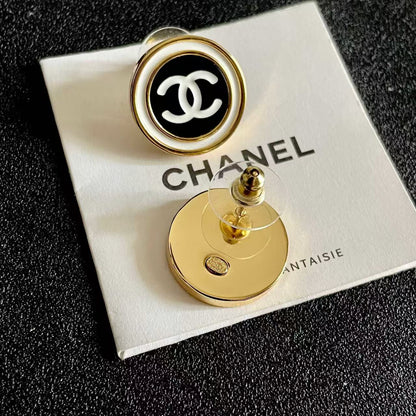 [Regal Jewels]Classic Double C Stud Earrings