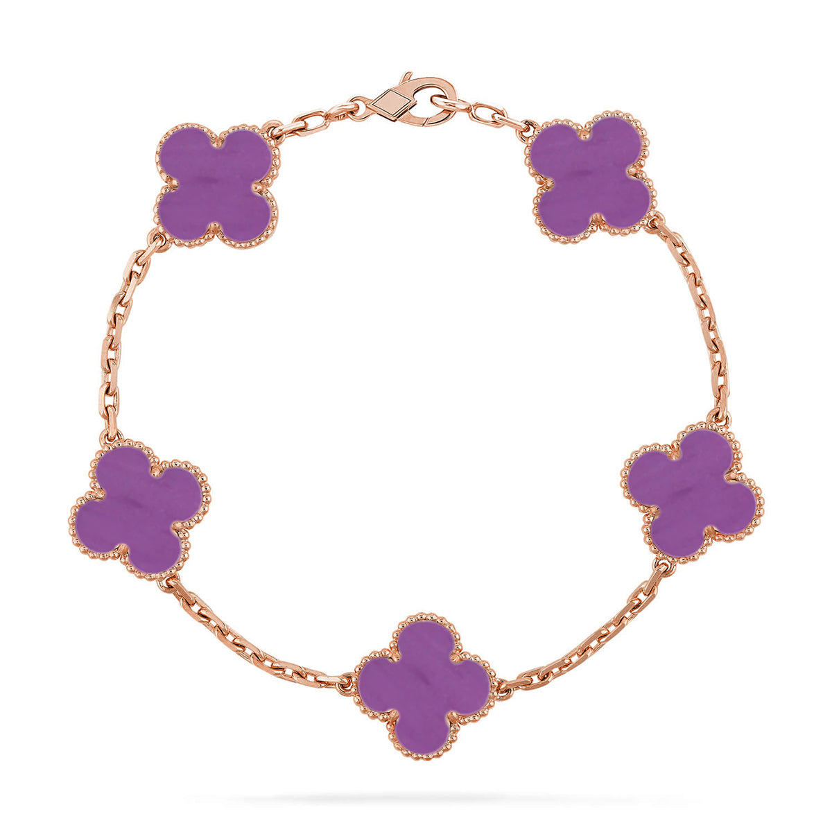 [Regal Jewels]CLOVER 5 MOTIF VIOLET BRACELET COLLECTION