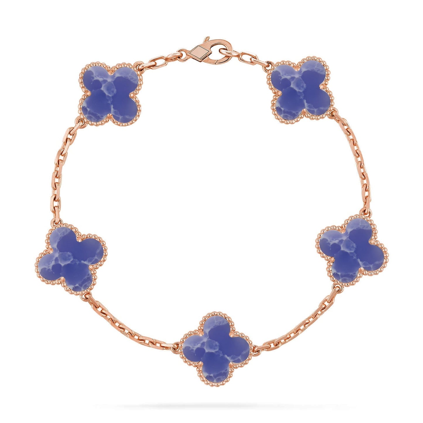 [Regal Jewels]CLOVER 5 MOTIF BLUE VEINS BRACELET COLLECTION