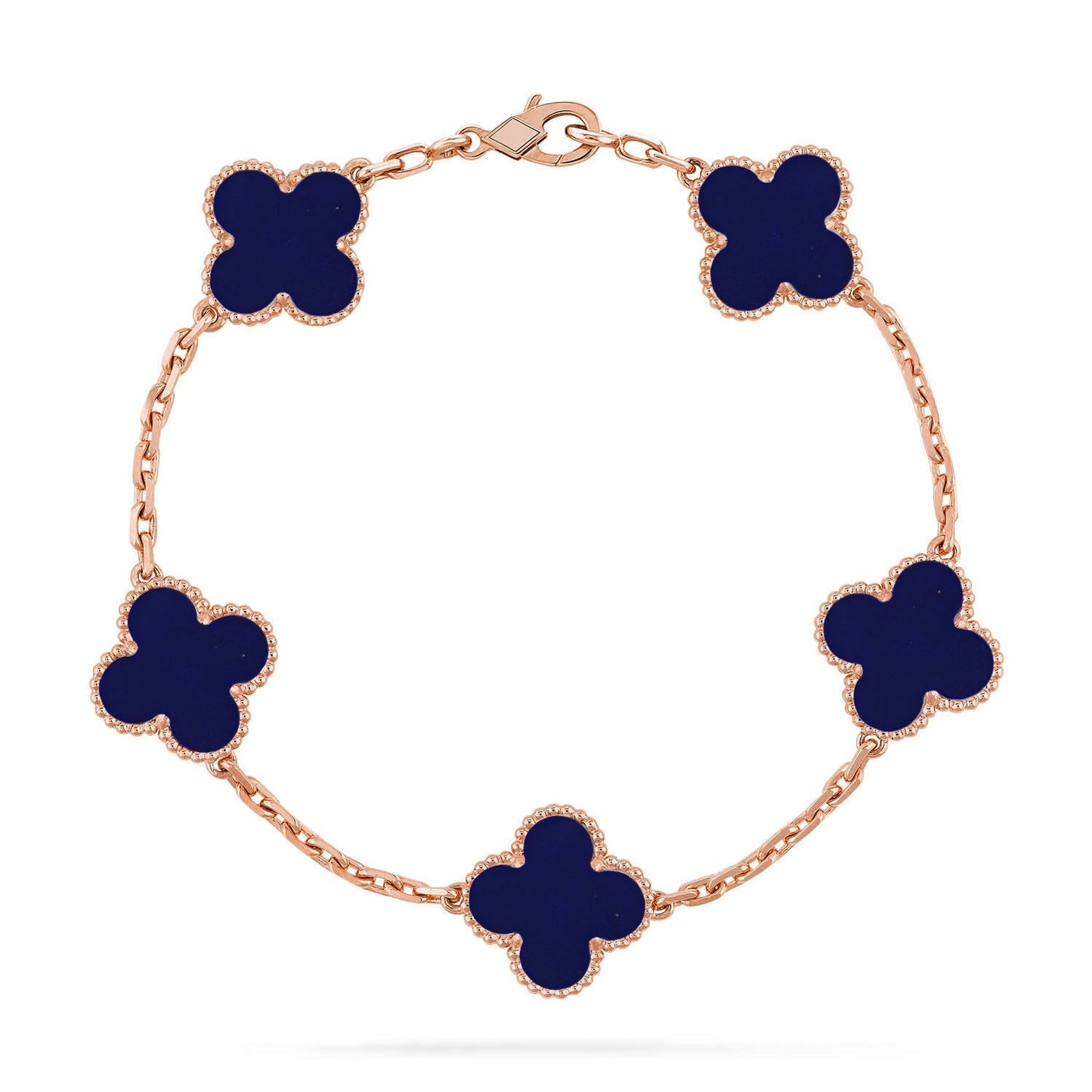[Regal Jewels]CLOVER 5 MOTIF LAPIS LAZULI BRACELET COLLECTION