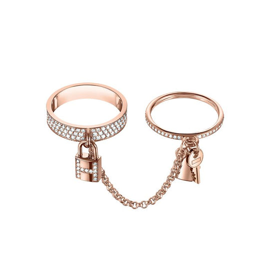 [Regal Jewels]HM KELLY CLOCHETTE DOUBLE RING IN  WITH DIAMONDS