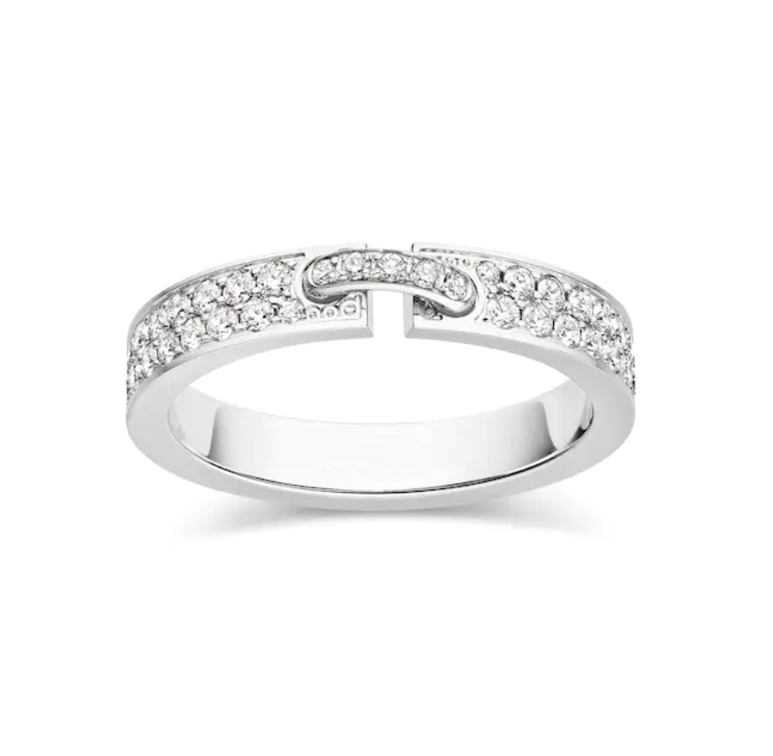 [Regal Jewels]ALLIANCE LIENS VIDENCE PAVED DIAMOND 4MM RING