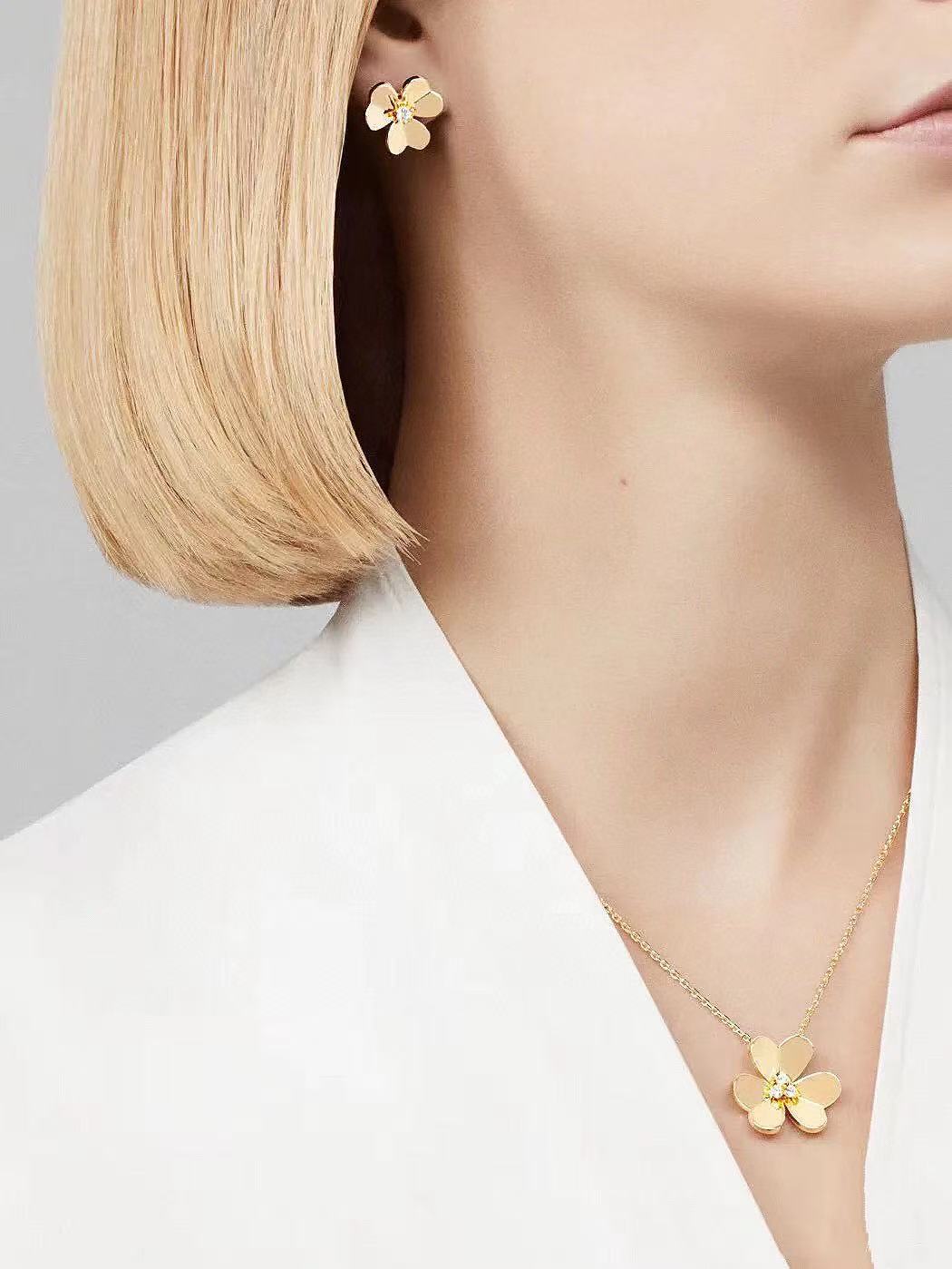 [Regal Jewels]FRIVOLE GOLD FLOWER NECKLACE2