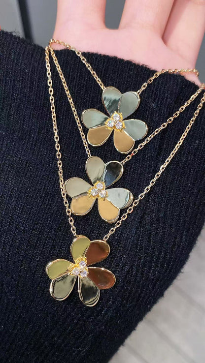 [Regal Jewels]FRIVOLE GOLD FLOWER NECKLACE2