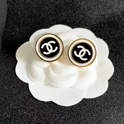 [Regal Jewels]Classic Double C Stud Earrings