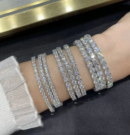 [Regal Jewels TENNIS BRACELET WITH FULL DIAMOND SETTING