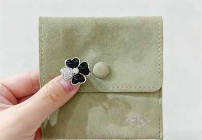 [Regal Jewels]Heart-Shaped Four-Leaf Clover Ring