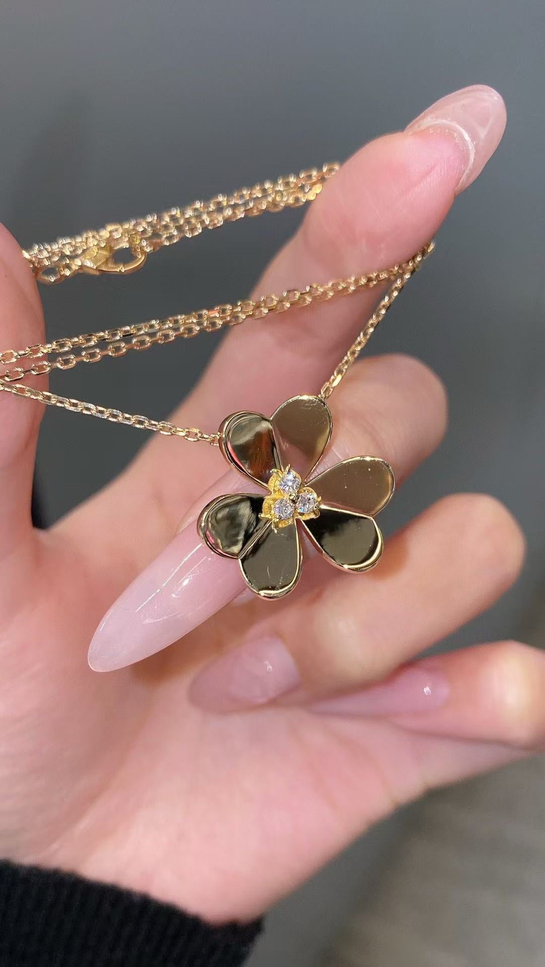 [Regal Jewels]FRIVOLE GOLD FLOWER NECKLACE2