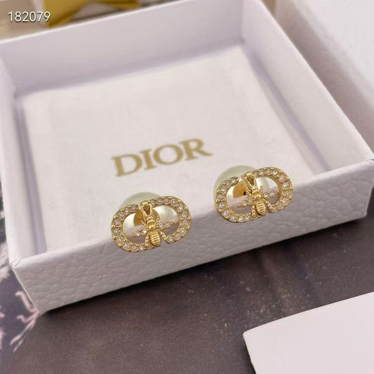 [Regal Jewels]CD Honeycomb Pearl Stud Earrings