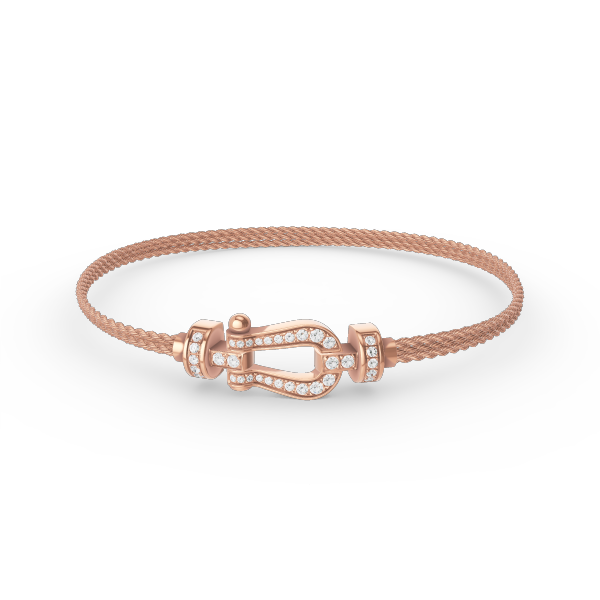 [Regal Jewels]FORCE SMALL HORSESHOE  DIAMOND CHAIN ROPE BRACELET
