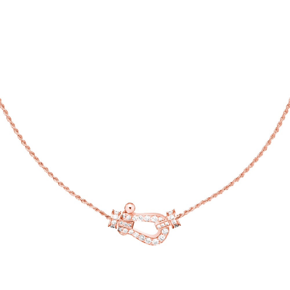 [Regal Jewels]FORCE 10 PINK GOLD DIAMOND NECKLACE