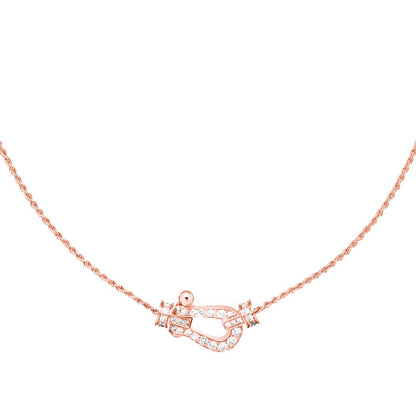 [Regal Jewels]FORCE 10 PINK GOLD DIAMOND NECKLACE