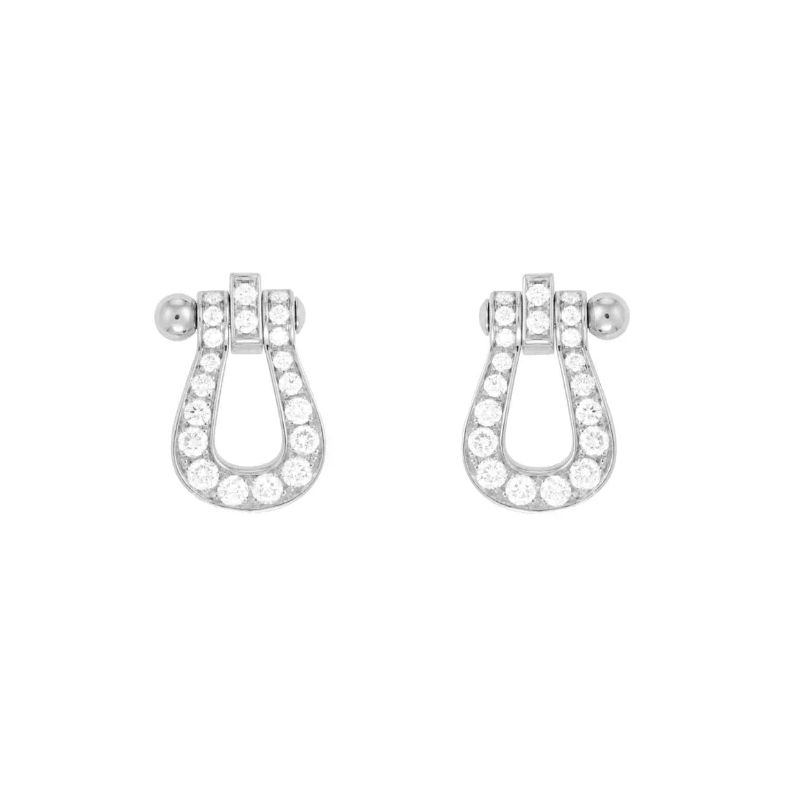 [Regal Jewels]FORCE 10 FULL DIAMOND STUD EARRINGS MINI MODEL