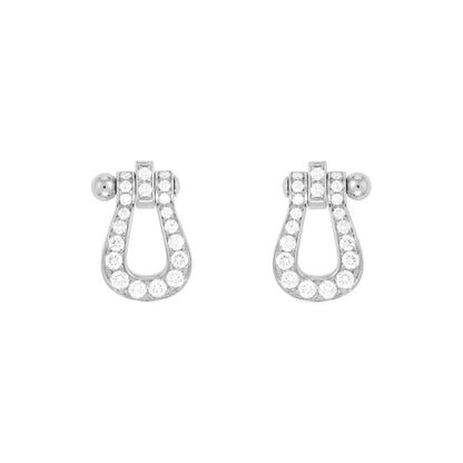 [Regal Jewels]FORCE 10 FULL DIAMOND STUD EARRINGS MINI MODEL