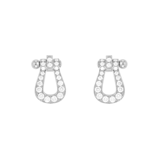 [Regal Jewels]FORCE 10 FULL DIAMOND STUD EARRINGS MINI MODEL