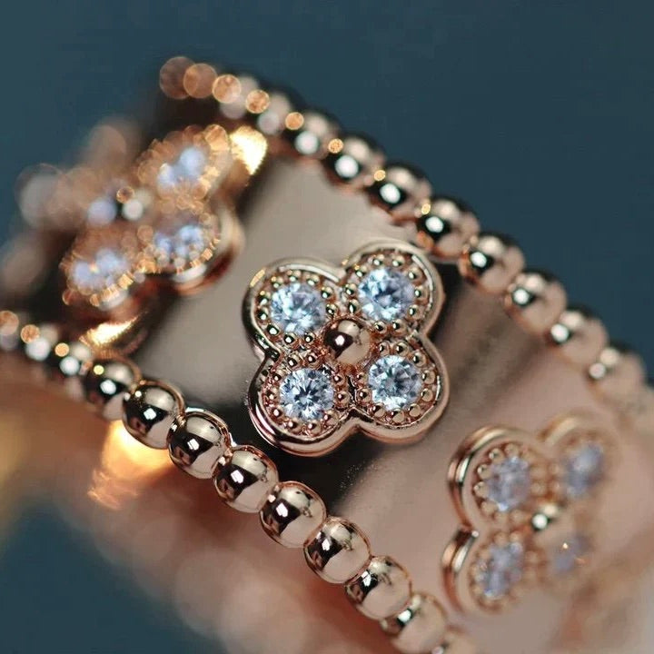 [Regal Jewels]CLOVER KALEIDOSCOPE RING 10MM