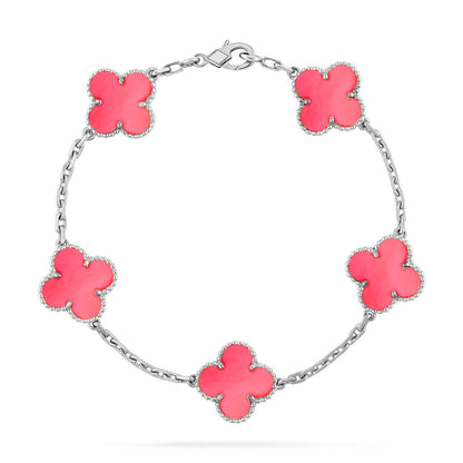 [Regal Jewels]CLOVER 5 MOTIFS  PINK MOP BRACELET COLLECTION