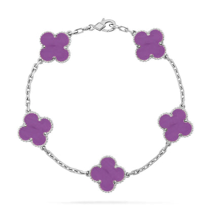 [Regal Jewels]CLOVER 5 MOTIF VIOLET BRACELET COLLECTION