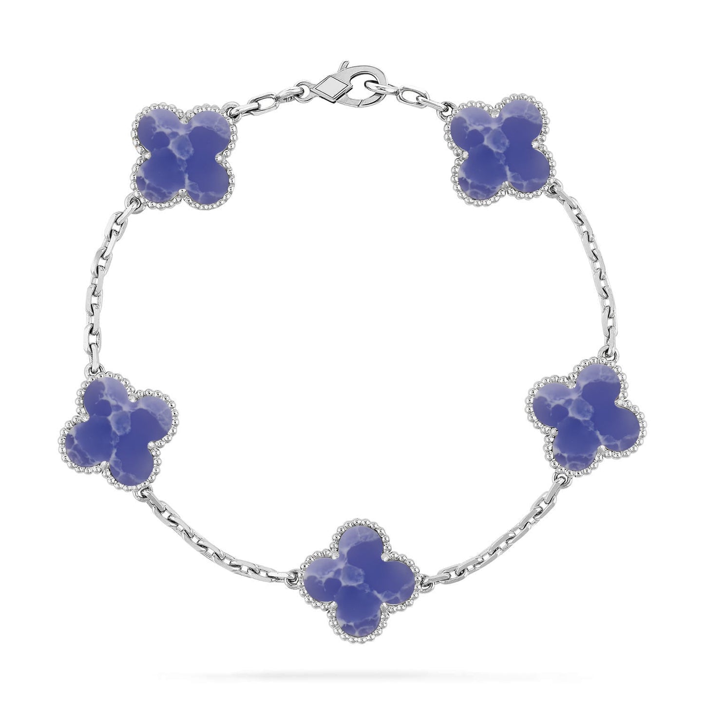 [Regal Jewels]CLOVER 5 MOTIF BLUE VEINS BRACELET COLLECTION