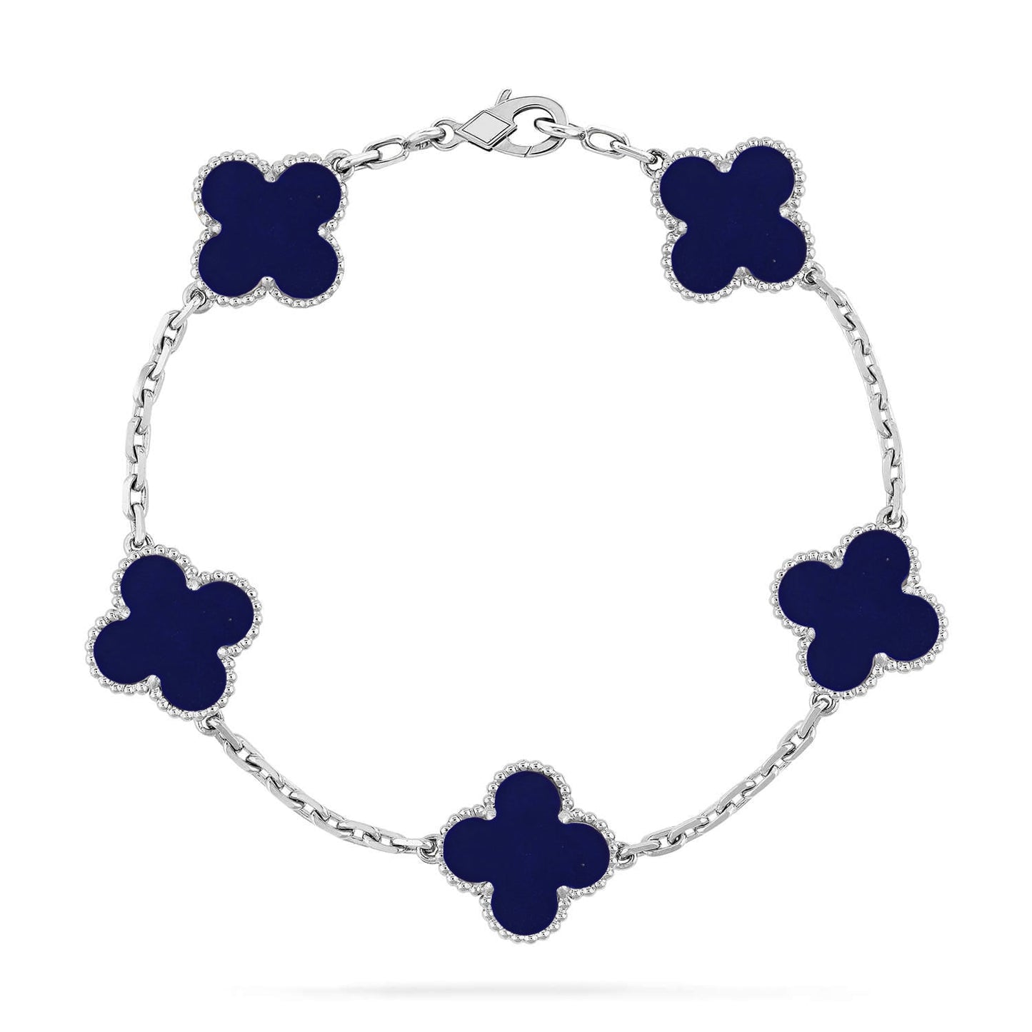 [Regal Jewels]CLOVER 5 MOTIF LAPIS LAZULI BRACELET COLLECTION