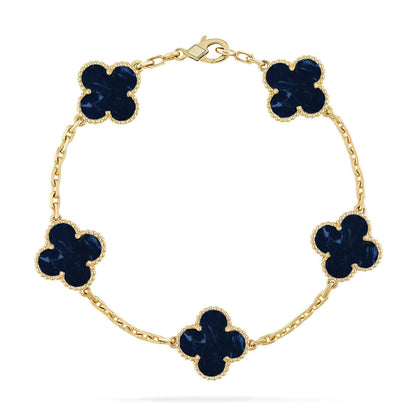 [Regal Jewels]CLOVER 5 MOTIF PIETERSITE BRACELET COLLECTION