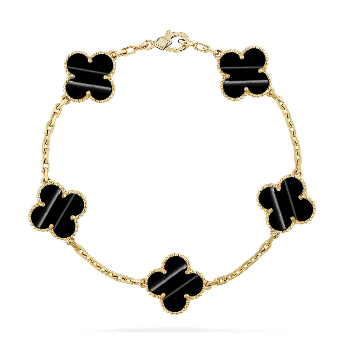 [Regal Jewels]CLOVER 5 MOTIF PULSAR STONE BRACELET COLLECTION