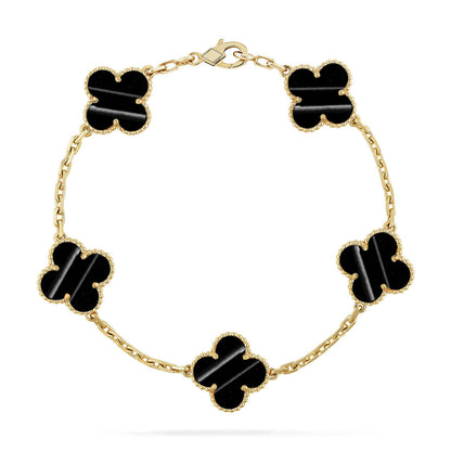 [Regal Jewels]CLOVER 5 MOTIF PULSAR STONE BRACELET COLLECTION