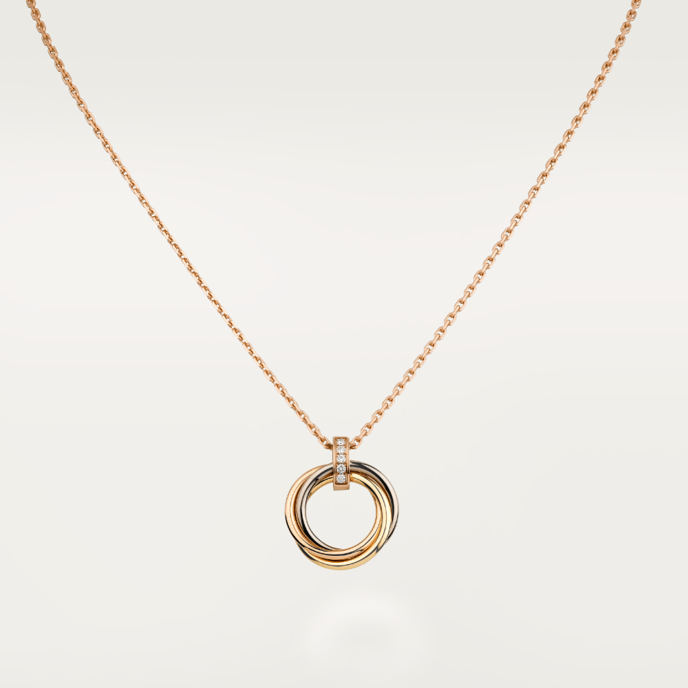 [Regal Jewels]TRINITY NECKLACE GOLD  DIAMONDS