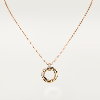 [Regal Jewels]TRINITY NECKLACE GOLD  DIAMONDS