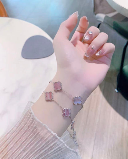 [Regal Jewels]Light Pink Braided Bracelet