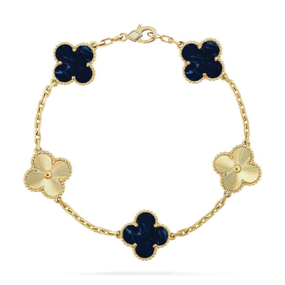 [Regal Jewels]CLOVER 5 MOTIF PIETERSITE BRACELET COLLECTION