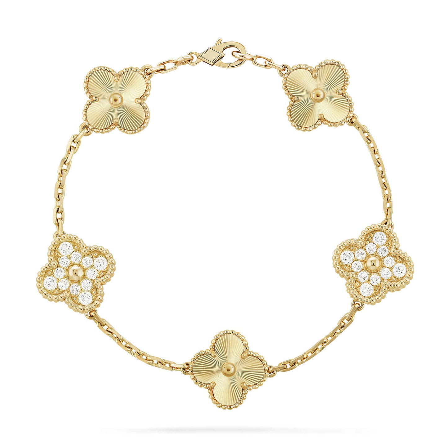 [Regal Jewels]CLOVER 5 MOTIF LASER BRACELET COLLECTION