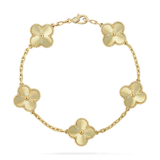 [Regal Jewels]CLOVER 5 FLOWERS LASER BRACELET