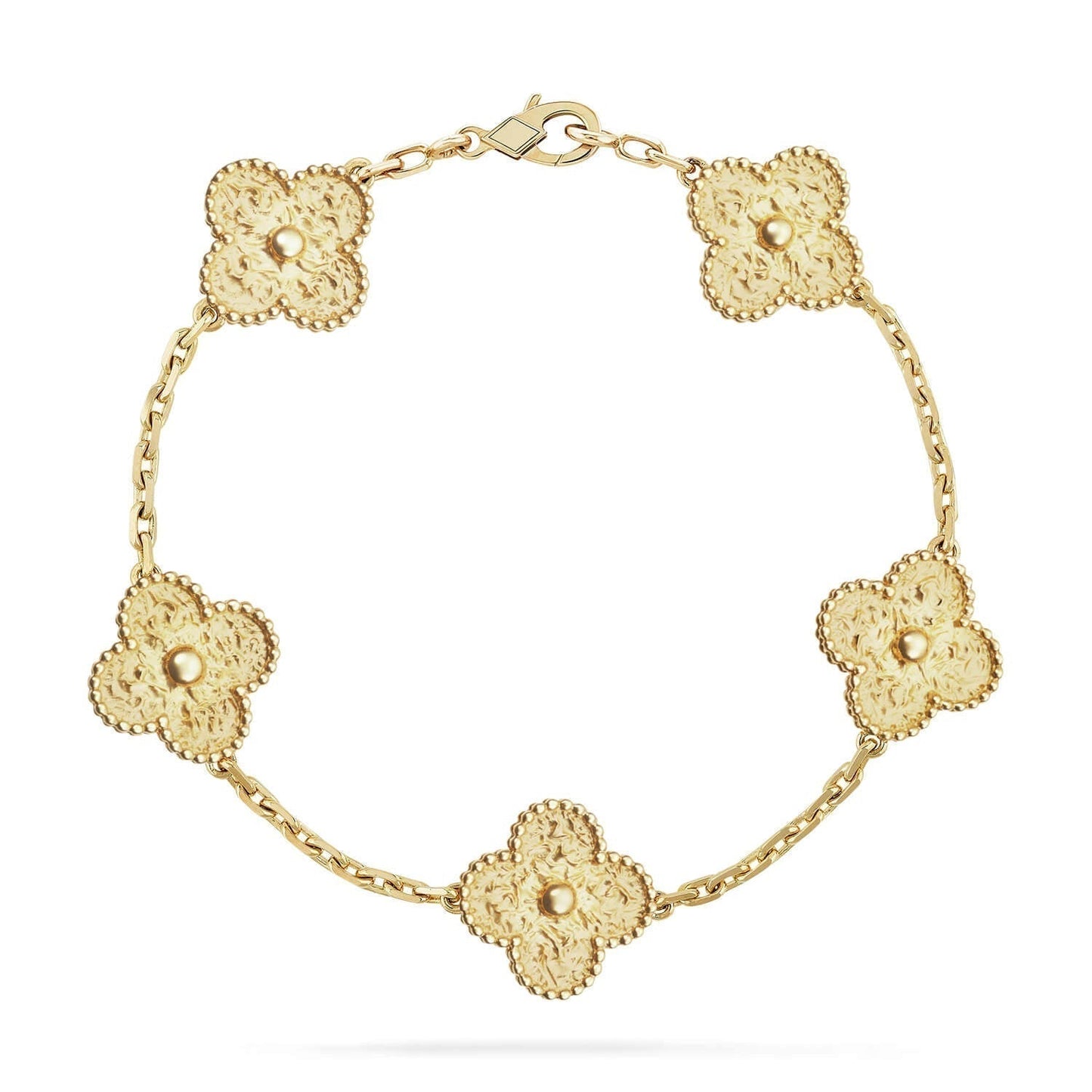 [Regal Jewels]CLOVER 5 MOTIFS BRONZING BRACELET