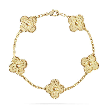 [Regal Jewels]CLOVER 5 MOTIFS BRONZING BRACELET