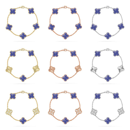 [Regal Jewels]CLOVER 5 MOTIF BLUE VEINS BRACELET COLLECTION