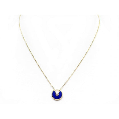 [Regal Jewels]AMULETTE ROSE GOLD AGATE NECKLACE