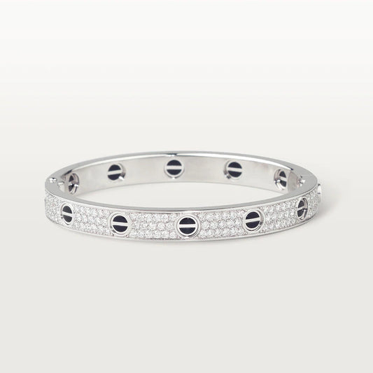 [Regal Jewels]LOVE BRACELET 6.1MM DIAMOND-PAVED CERAMIC