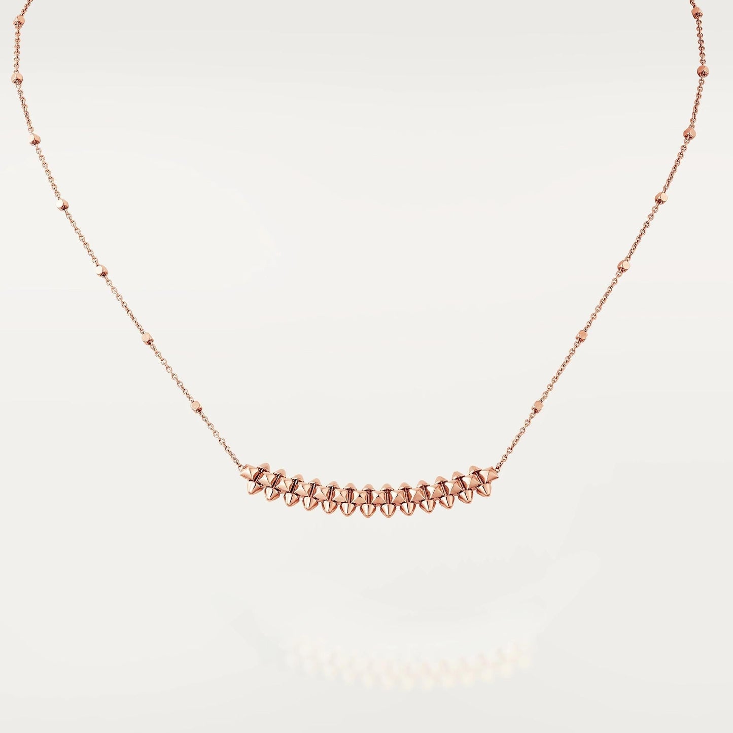 [Regal Jewels]CLASH PINK GOLD NECKLACE