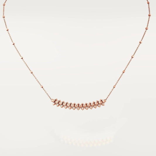 [Regal Jewels]CLASH PINK GOLD NECKLACE