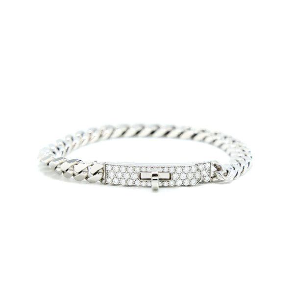 [Regal Jewels]KELLY CHAIN SILVER DIAMOND BRACELET