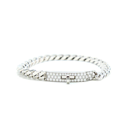 [Regal Jewels]KELLY CHAIN SILVER DIAMOND BRACELET