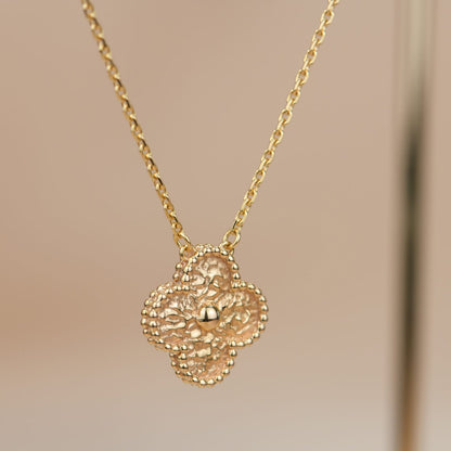 [Regal Jewels]CLOVER 15MM  BRONZING NECKLACE