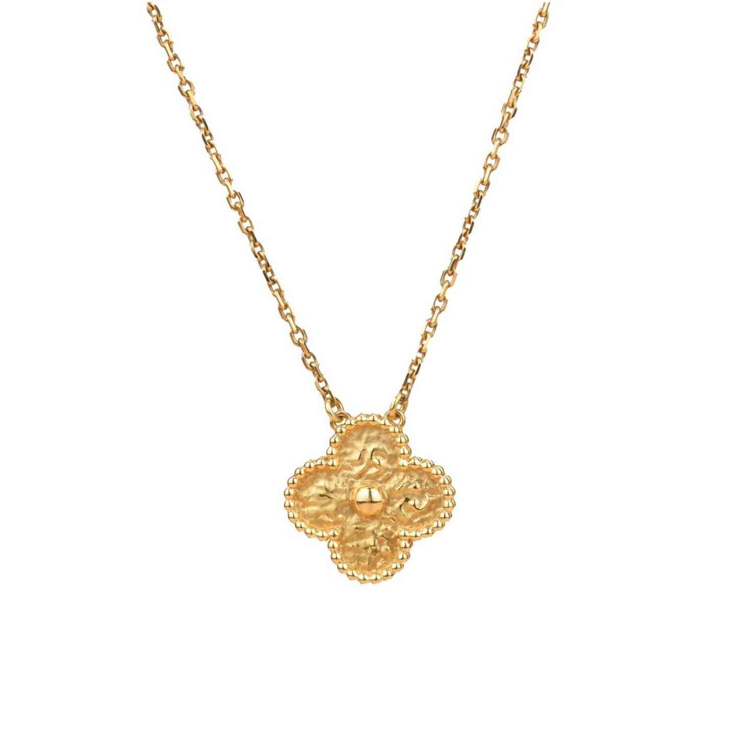 [Regal Jewels]CLOVER 15MM  BRONZING NECKLACE