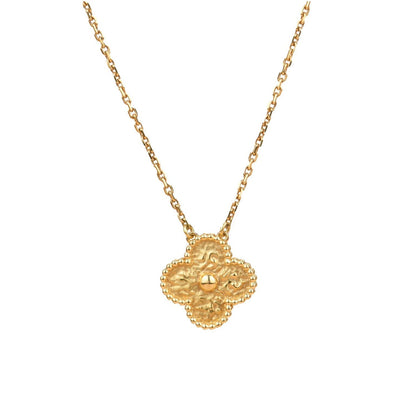 [Regal Jewels]CLOVER 15MM  BRONZING NECKLACE