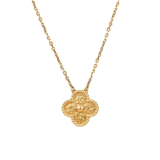 [Regal Jewels]CLOVER 15MM  BRONZING NECKLACE