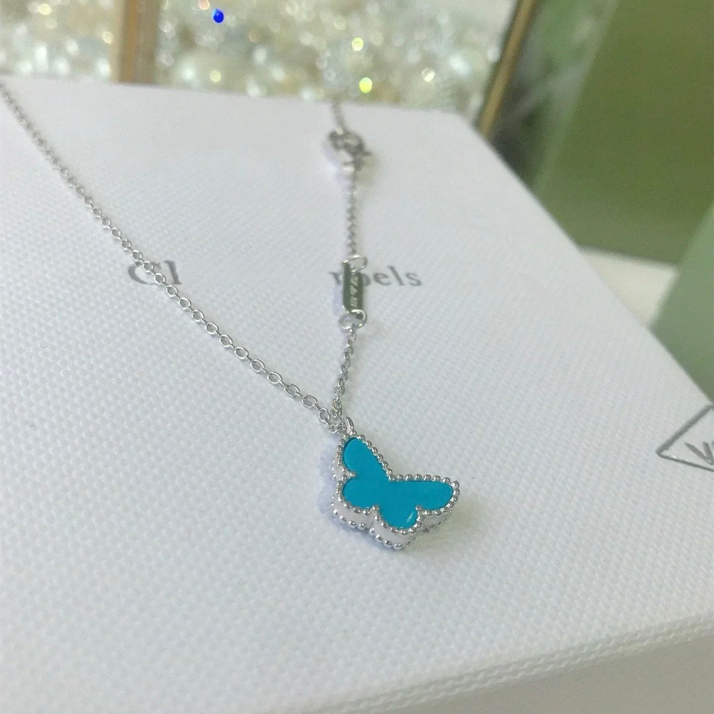 [Regal Jewels]BUTTERFLY TURQUOISE BUTTERFLY BRACELET SILVER