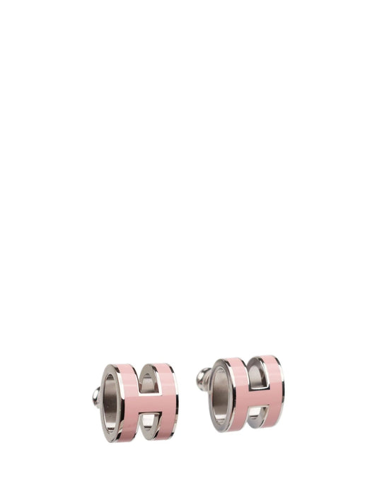 [Regal Jewels]MINI POP H SILVER EARRINGS PINK