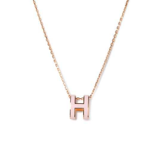 [Regal Jewels]POP H PEDANT PINK GOLD