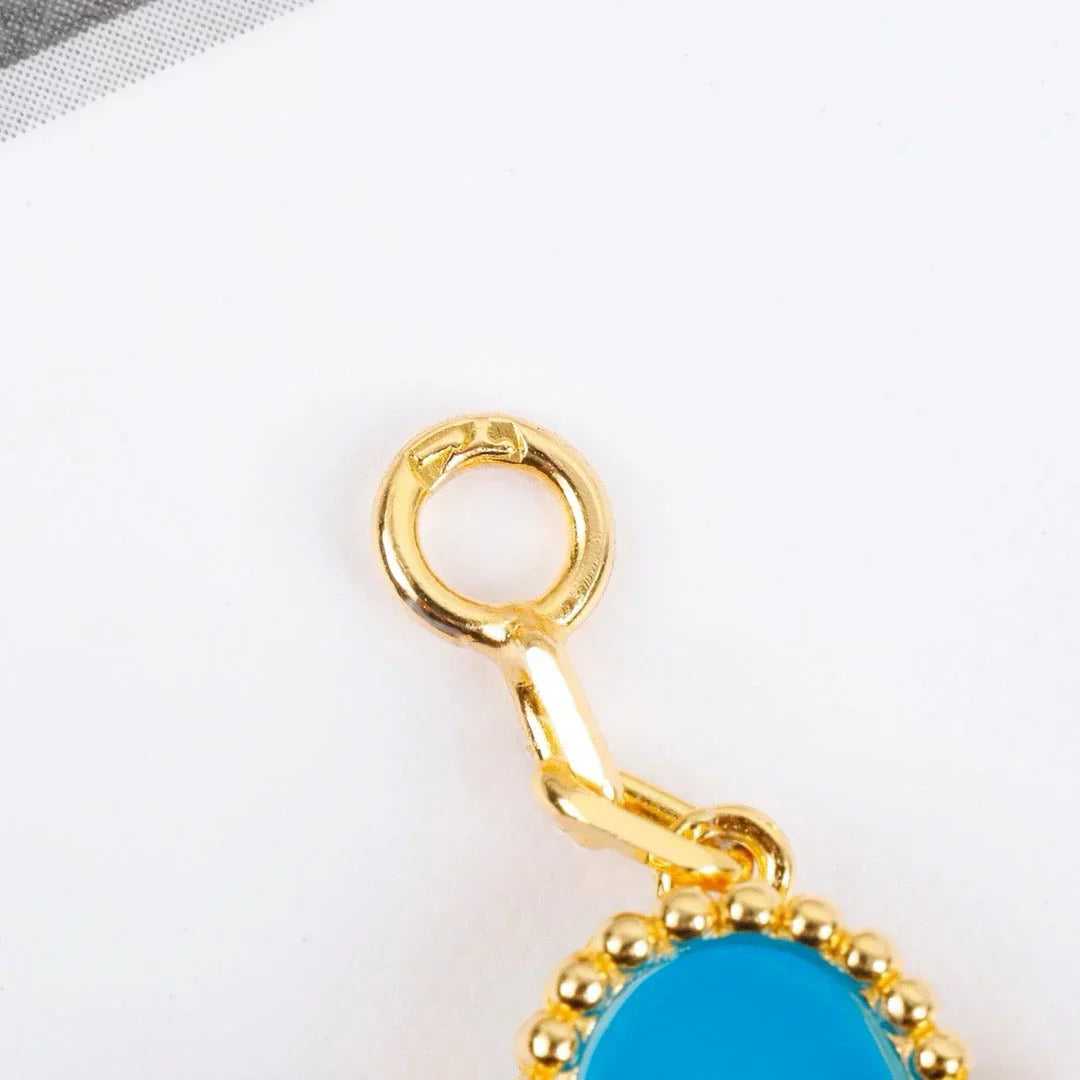 [Regal Jewels]CLOVER 5 MOTIF TURQUOISE BRACELET COLLECTION